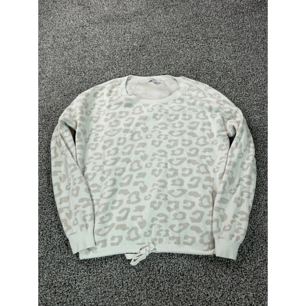 Barefoot Dreams CozyChic Ultra Lite Pullover Sweater Women's Size Medium Beige